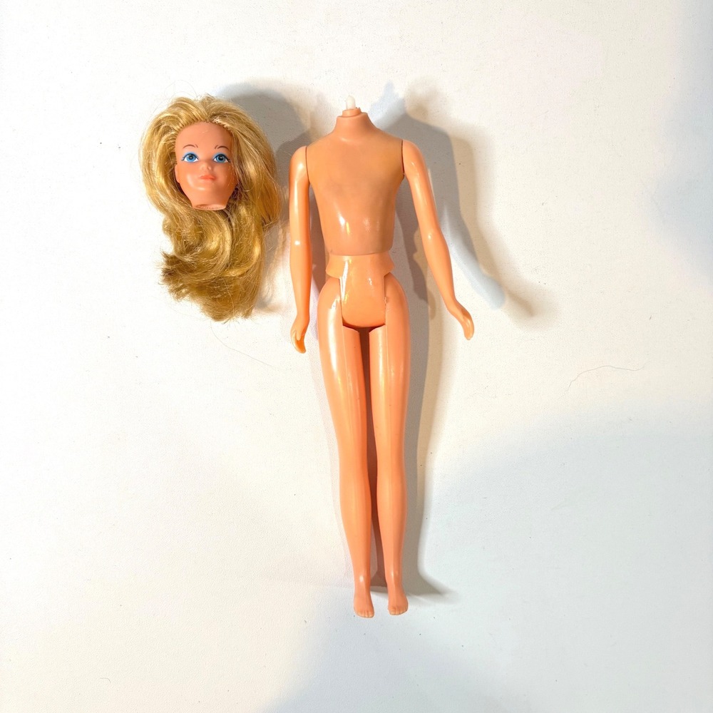 Vintage Mattel Growing Up Skipper Doll 1967 Blonde Hair Blue Eyes for Repair